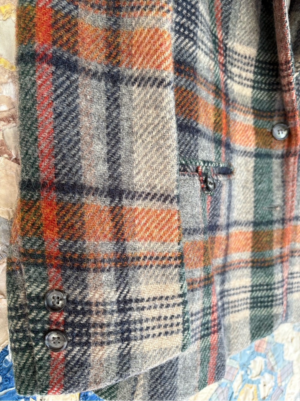 Vintage Hunters Run Wool Blazer Small - Picture 3 of 12